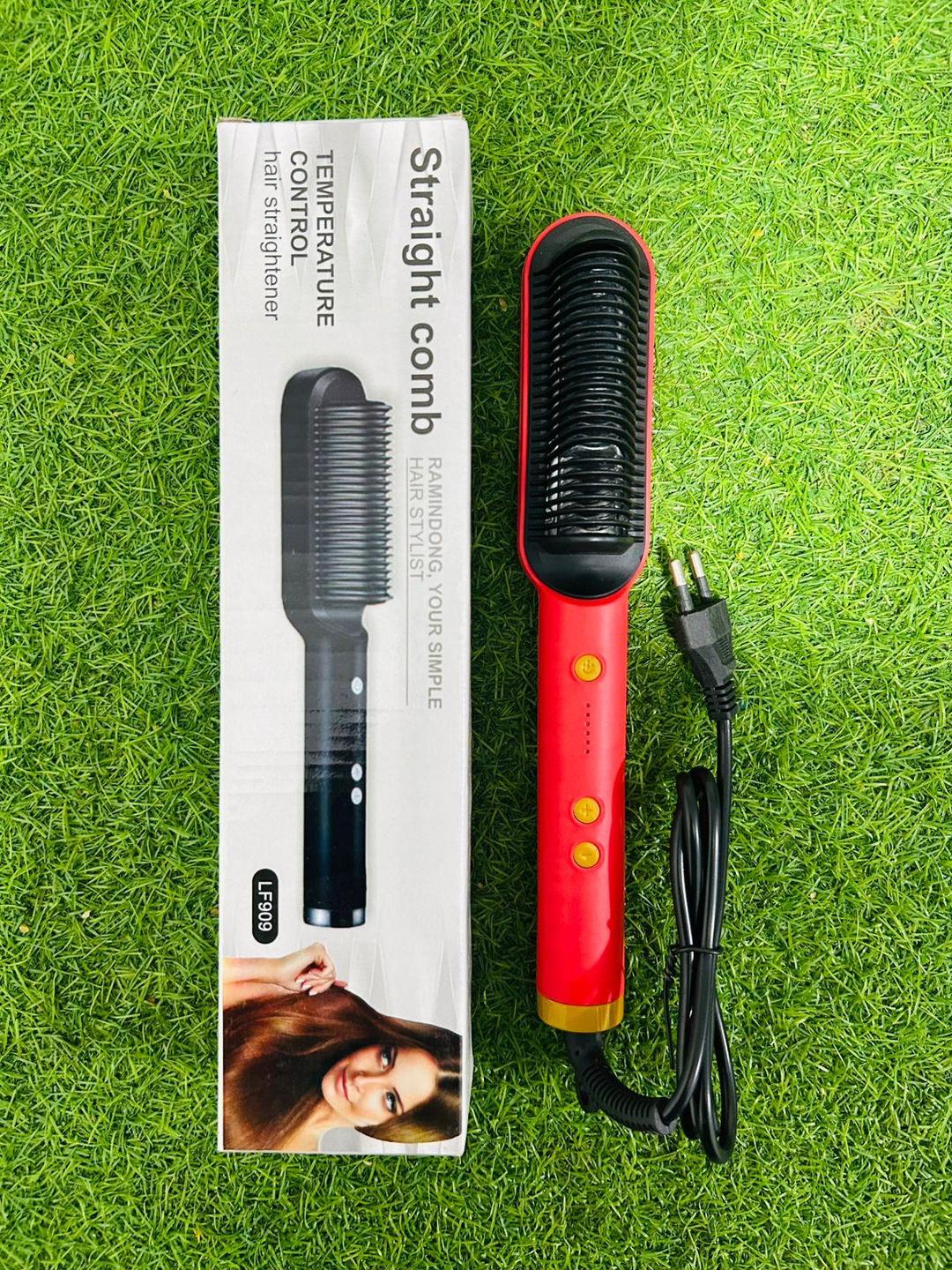 red hair straightener Comb brush