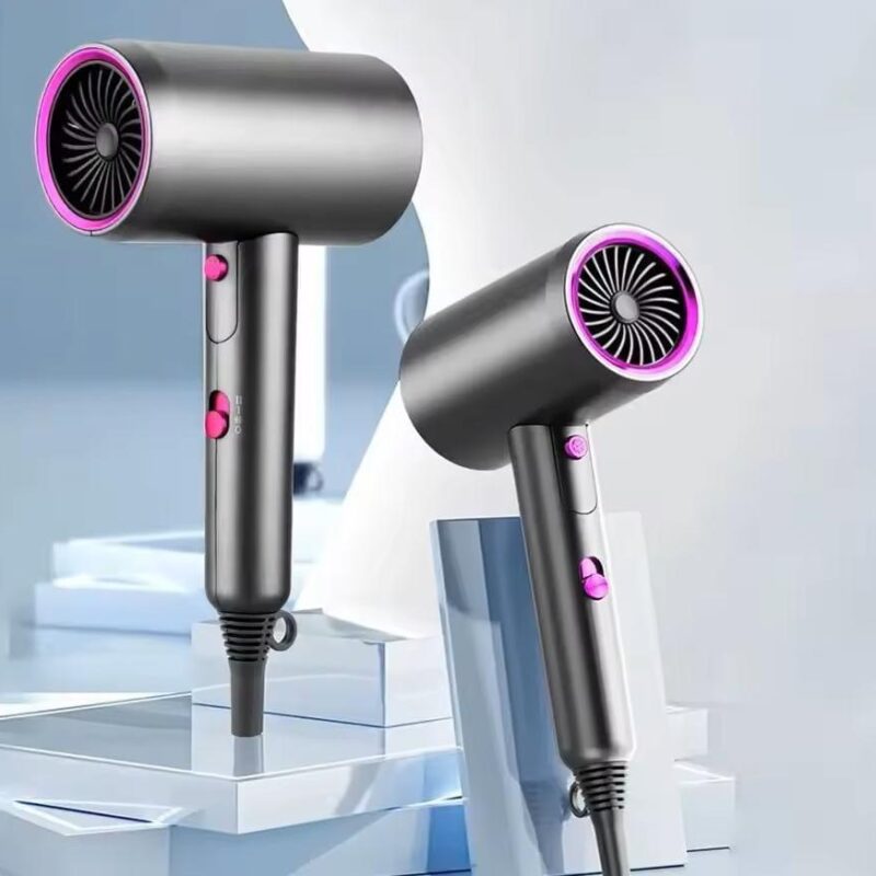 Image of a premium High-Quality Intelligent Temperature Control Hair Dryer with a modern, ergonomic design, showcasing advanced heat settings for safe and effective styling